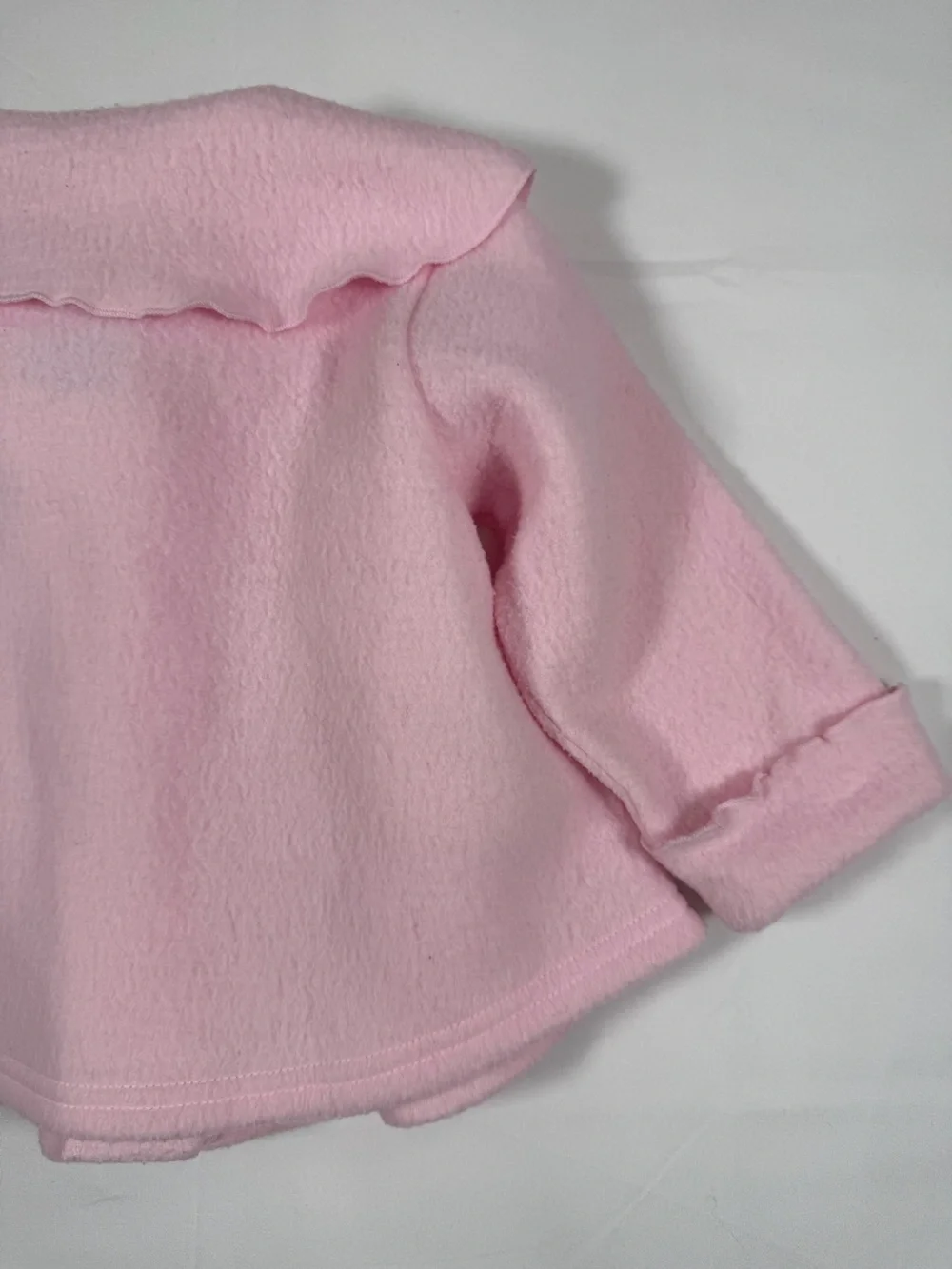MACK‎ & CO Garden Jacket Baby Girl 18M Fleece Coat Cottagecore Rosette Collar